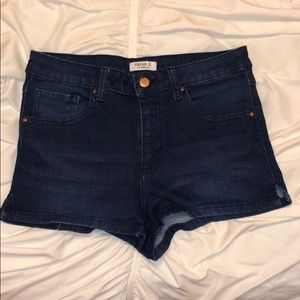 High-Rise Jean Shorts